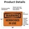 Signmission Herbicides In Use OSHA Warning Sign, Vinyl Decal, 18in W x 12in L, 2PK OS-2PACK-WS-D-1218-L-12171 - alternate 6